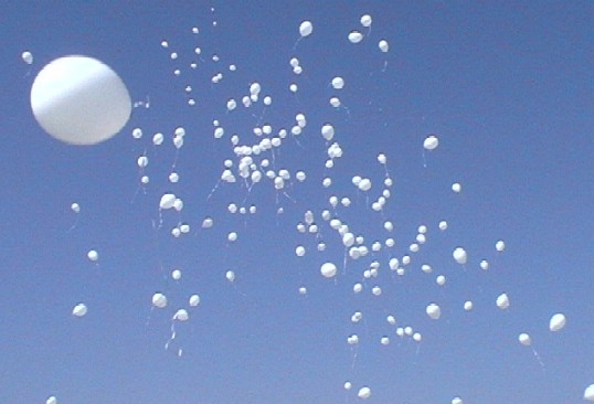 Palloncini bianchi per la XI Giornata Mondiale contro il cancro infantile
