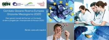 sfondo blu e scritta bianca comitato giovane ricerca europea