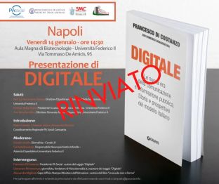 Comunicazione e informazione pubblica, alla Federico II la presentazione del libro "Digitale"